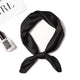 2019 new Spring summer women silk scarf square shawl and wrap lady hair neck scarves solid color soft office bandana foulard