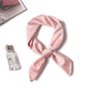 2019 new Spring summer women silk scarf square shawl and wrap lady hair neck scarves solid color soft office bandana foulard
