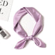 2019 new Spring summer women silk scarf square shawl and wrap lady hair neck scarves solid color soft office bandana foulard