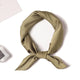 2019 new Spring summer women silk scarf square shawl and wrap lady hair neck scarves solid color soft office bandana foulard