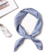 2019 new Spring summer women silk scarf square shawl and wrap lady hair neck scarves solid color soft office bandana foulard