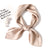 2019 new Spring summer women silk scarf square shawl and wrap lady hair neck scarves solid color soft office bandana foulard