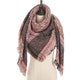 2019 new designer brand women cashmere scarf triangle winter scarves lady shawls and wraps knit blanket neck striped foulard