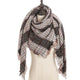 2019 new designer brand women cashmere scarf triangle winter scarves lady shawls and wraps knit blanket neck striped foulard