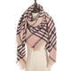 2019 new designer brand women cashmere scarf triangle winter scarves lady shawls and wraps knit blanket neck striped foulard