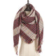 2019 new designer brand women cashmere scarf triangle winter scarves lady shawls and wraps knit blanket neck striped foulard