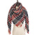 2019 new designer brand women cashmere scarf triangle winter scarves lady shawls and wraps knit blanket neck striped foulard