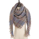 2019 new designer brand women cashmere scarf triangle winter scarves lady shawls and wraps knit blanket neck striped foulard