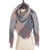 2019 new designer brand women cashmere scarf triangle winter scarves lady shawls and wraps knit blanket neck striped foulard