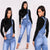 2019 new fashion casual commuter hole fashion elastic one-piece denim overalls women's jeans