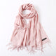 2019 solid color soft women scarf cashmere-like scarves lady summer thin shawls  wraps winter pashmina femal hijab headband
