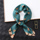 2019 summer luxury brand silk scarf square women shawls and wraps fashion dot print office small hair neck hijabs foulard