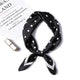 2019 summer luxury brand silk scarf square women shawls and wraps fashion dot print office small hair neck hijabs foulard