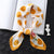 2019 summer luxury brand silk scarf square women shawls and wraps fashion dot print office small hair neck hijabs foulard