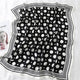 2019 summer luxury brand silk scarf square women shawls and wraps fashion dot print office small hair neck hijabs foulard