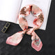 2019 summer luxury brand silk scarf square women shawls and wraps fashion dot print office small hair neck hijabs foulard