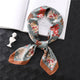 2019 summer luxury brand silk scarf square women shawls and wraps fashion dot print office small hair neck hijabs foulard