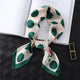 2019 summer luxury brand silk scarf square women shawls and wraps fashion dot print office small hair neck hijabs foulard