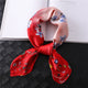 2019 summer luxury brand silk scarf square women shawls and wraps fashion dot print office small hair neck hijabs foulard