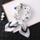 2019 summer luxury brand silk scarf square women shawls and wraps fashion dot print office small hair neck hijabs foulard