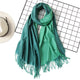 2019 winter women scarf fashion solid soft cashmere scarves for ladies pashmina shawls and wraps bandana female foulard Tassel