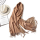 2019 winter women scarf fashion solid soft cashmere scarves for ladies pashmina shawls and wraps bandana female foulard Tassel