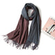 2019 winter women scarf fashion solid soft cashmere scarves for ladies pashmina shawls and wraps bandana female foulard Tassel