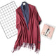 2019 winter women scarf fashion solid soft cashmere scarves for ladies pashmina shawls and wraps bandana female foulard Tassel