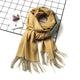 2019 winter women scarf fashion solid soft cashmere scarves for ladies pashmina shawls and wraps bandana female foulard Tassel