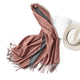 2019 winter women scarf fashion solid soft cashmere scarves for ladies pashmina shawls and wraps bandana female foulard Tassel