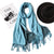 2019 winter women scarf fashion solid soft cashmere scarves for ladies pashmina shawls and wraps bandana female foulard Tassel