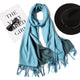 2019 winter women scarf fashion solid soft cashmere scarves for ladies pashmina shawls and wraps bandana female foulard Tassel