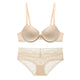 3/4 Cup Brand Lace Lingerie Set Deep V intimates New Top Sexy Underwear Set Push-up Bra and Panty Sets bralette set
