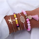 30 Mixed Turtle Marble Lotus Heart Bracelet Set Bohemian Women Multi-layer Beaded Bracelet Vintage Tassel Bracelet Wholesale