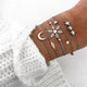 30 Mixed Turtle Marble Lotus Heart Bracelet Set Bohemian Women Multi-layer Beaded Bracelet Vintage Tassel Bracelet Wholesale