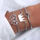 30 Mixed Turtle Marble Lotus Heart Bracelet Set Bohemian Women Multi-layer Beaded Bracelet Vintage Tassel Bracelet Wholesale