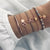 30 Mixed Turtle Marble Lotus Heart Bracelet Set Bohemian Women Multi-layer Beaded Bracelet Vintage Tassel Bracelet Wholesale