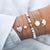 30 Styles Mix Turtle Heart Pearl Wave LOVE Crystal Marble Charm Bracelets for Women Boho Tassel Bracelet Jewelry Wholesale