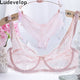 32-40 ABC Cup Intimates Hollow out Lace Bra And Briefs France Sexy Women Ultra-thin Underwear Bra Set Sexy Lingerie Bra Up Sofe