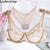 32-40 ABC Cup Intimates Hollow out Lace Bra And Briefs France Sexy Women Ultra-thin Underwear Bra Set Sexy Lingerie Bra Up Sofe