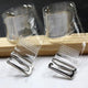 3Pairs=6Pc Metal Buckle Bra Straps Belt Women Transparent Silicone Bra Shoulder Strap Adjustable Invisible Intimates Accessories