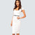 4 Colors Summer Cape Sleeve Casual Square Neck Business Office Work Pencil Women Vestido Plus Size White Dresses 4XL 239