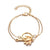 4 Pcs/ Set Classic Arrow Knot Round Crystal Multilayer Adjustable Open Bracelet Set Women Fashion Party Jewelry Multiple Styles