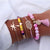4 Pcs/ Set Classic Arrow Knot Round Crystal Multilayer Adjustable Open Bracelet Set Women Fashion Party Jewelry Multiple Styles