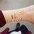 4 Pcs/set Women's Fashion Crystal Leaves Geometric Chain Gold Bracelet Set Bohemian KISS WIFE Vintage Jewelry Wholesale