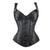 6xl Plus Size Women Sexy Black Corset Top Steampunk Gothic Latex Corset Bustier Espartilho Waist Cincher Korsett Overbust Femme