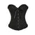 6xl Plus Size Women Sexy Black Corset Top Steampunk Gothic Latex Corset Bustier Espartilho Waist Cincher Korsett Overbust Femme