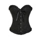 6xl Plus Size Women Sexy Black Corset Top Steampunk Gothic Latex Corset Bustier Espartilho Waist Cincher Korsett Overbust Femme