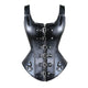 6xl Plus Size Women Sexy Black Corset Top Steampunk Gothic Latex Corset Bustier Espartilho Waist Cincher Korsett Overbust Femme