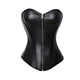 6xl Plus Size Women Sexy Black Corset Top Steampunk Gothic Latex Corset Bustier Espartilho Waist Cincher Korsett Overbust Femme